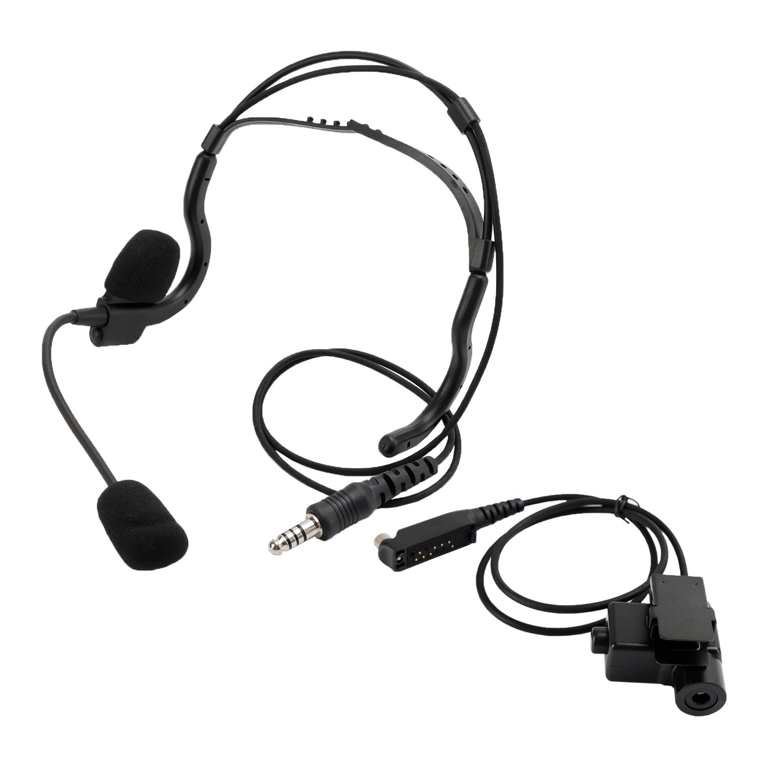 PTT Knop Professionele Headset LIFE IS SIMPLE Security Headset Voor Sepura STP8000/9000 – PTT Knop, Oordopjes, Zwart Security Headset Sepura