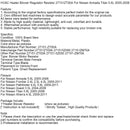 Heizungsgebläseregler-Widerstand 27151ZT00A für Nissan Armada 2005-2008