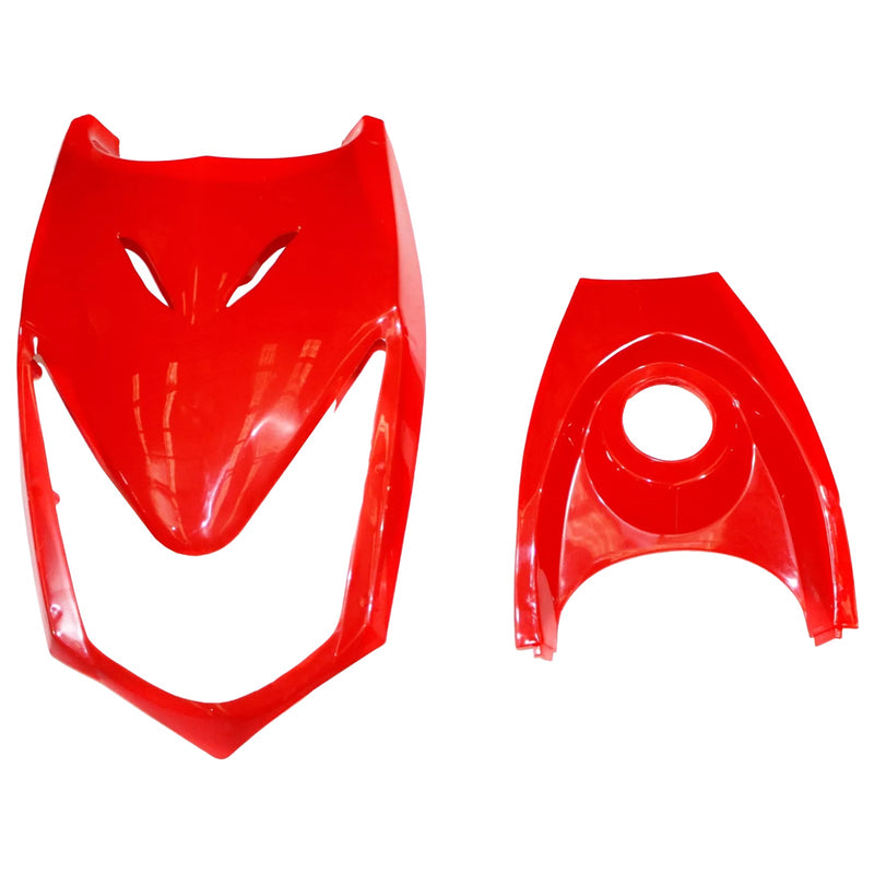 Plast kåpa Fender Guards Cover Kit för 125cc Tiger Quad Dirt Bike ATV Röd