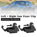 2x sorte solskærmsclips 1RF14DX9AB Velegnet til Chrysler 300 Dodge Charger 2011-2020