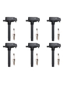 6st Tändspole + Tändstift UF807 för Dodge Ram Chrysler 3.6L 2016-2021