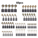 60Pcs 10 Größen Elektromotor Kohlebürsten Ersatz für Power Tool