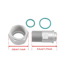 A/C-Adapteranschluss Nr. 12 (3/4) Buchse auf Nr. 10 (5/8) Stecker, Trockner-Akkumulatorschlauch