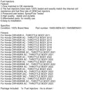 16450-MEN-A51 Polttoaineen ruiskutus Honda 2011-2023 CRF450R 2021-23 CRF450RWE