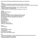 6Pcs Front Grille LED Flashing Lighting Bullet Head Appearance For Universal Car