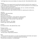 Türdichtungssatz (links + rechts) aus Gummi für Honda Civic 3D EK9, EK2-3 und EK4 (Baujahre 1996–2000).