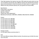 5 sztuk wtryskiwacz paliwa 0280155831 Fit Volvo S60 S80 C70 XC90 2,4L 2,5L 1998-2009