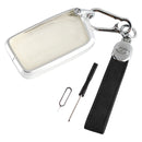 Lexus IS GS ES RX Autoschlüssel-Schutzhülle aus Aluminiumlegierung, TPU-Weichfolie, Schwarz