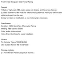 2019-2024 Yamaha Tenere 700 guardabarros frente al revestimiento de revestimiento lateral revestimiento protector