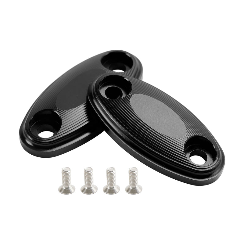 ALUMINIUM SPIEGEL BLOCK OFF PLATTEN LOCHKAPPEN FÜR HONDA CBR 650 FR 2014-2019