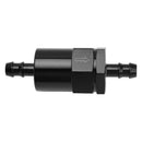 Svart inline EFI drivstoffsystemfilteradapter 3/8""-slange med 30-mikron filterelement