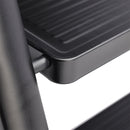 Escalera de tijera Escalera compacta ligera y ancha plegable de aluminio de 4 niveles