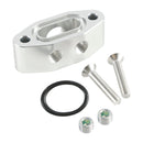 Billet LS Twin Turbo Dual 90 Graus 1/8" NPT Placa Adaptadora de Linha de Alimentação de Óleo