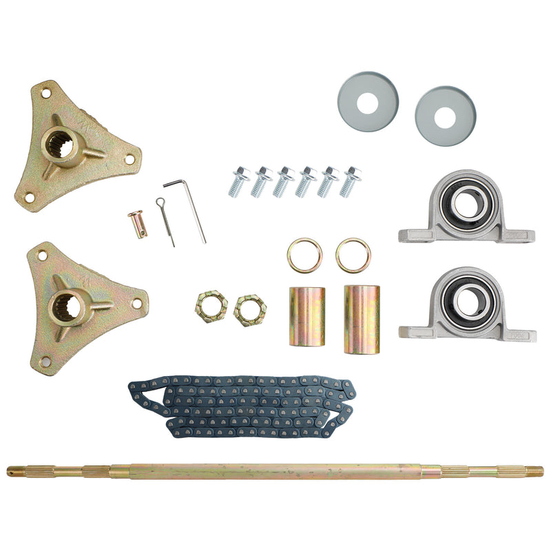 29-Zoll-Hinterachsbaugruppe komplettes Radnaben-Kit für Go-Kart-Quad-Trike-Drift-Bikes