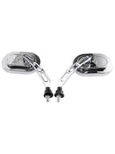 Universal Spiegel Set Chrom 10mm links + rechts für Chopper Motorrad Custom