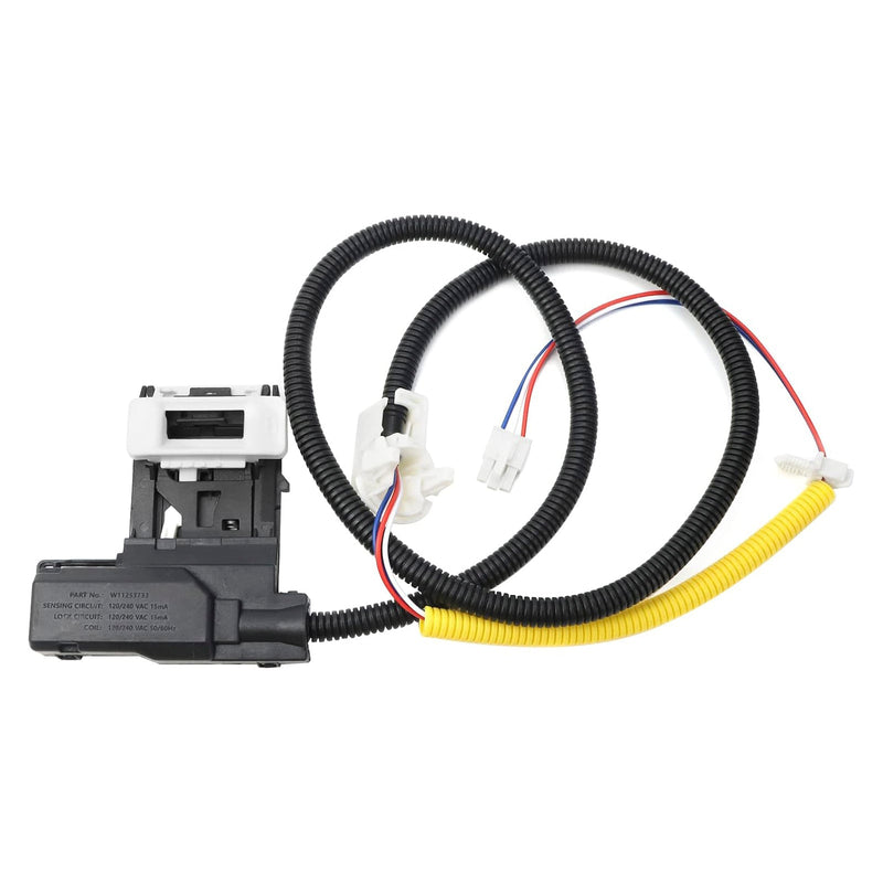 W11307244  W10682535 Pesukoneen kannen lukko ja W10837741 Kannen pysäytin Maytagille