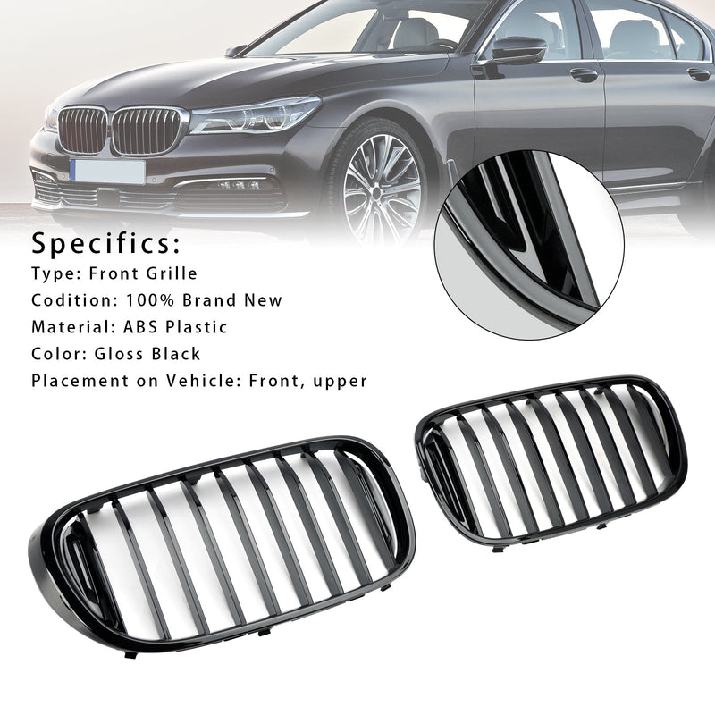 2016-2018 BMW 7-serie G11 G12 740i 750i Gloss Black Nyre Grill