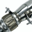 Tubo de escape descendente para BMW N20 328i 330i F30 L4 2.0L (2012-2014) fabricado en acero inoxidable.