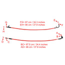 Kabel plynového vlaku pro Suzuki GSXR1000 2017-2023, červená