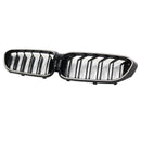 2017–2020 BMW 5 -sarja G30 G31 Doublellame Front Munuaisten säleikkö, kiiltävä musta