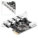 HUB 2.0 PCIE auf USB 2.0 Erweiterungskarte Moschip Adapterkarte 4PIN Stromversorgung