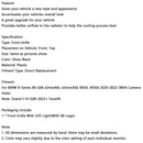 2020–2022 BMW X6 G06 M50i kameran reikällä, kiiltävä musta etulattiapalkin säleikkö