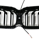 2021–2024 BMW 5er G30 G38 Frontgrill Doppellamelle, glänzend schwarz