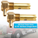 2X 5/16 ""ID Schlauch Einzigen Barb Kraftstoff Tank Vent Assy 20560284 Für Kenworth Volvo