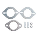 2 stålflenser 2,5 tommer 64 mm for rørets eksosreparasjonstilkobling og bolter