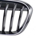 2016-2019 Passend für BMW X1 F48 F49 2-teiliger Frontgrill in glänzendem Schwarz