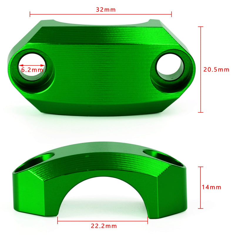 Zacisk mostkowy CNC zacisk mostkowy zielony do kierownicy 22mm do Kawasaki