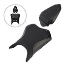 2024-2025 Für Kawasaki Ninja 500 Z500 Raider Soziuskissen-Set vorne &amp; hinten, Schwarz 1