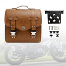 Set Schnellverschluss-Satteltaschen mit Halterung, Gepäckaufbewahrung, braun, für Motorrad