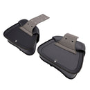 Universell sadelväska sida förvaringssvåse pu bagage svart 22L för motorcykel