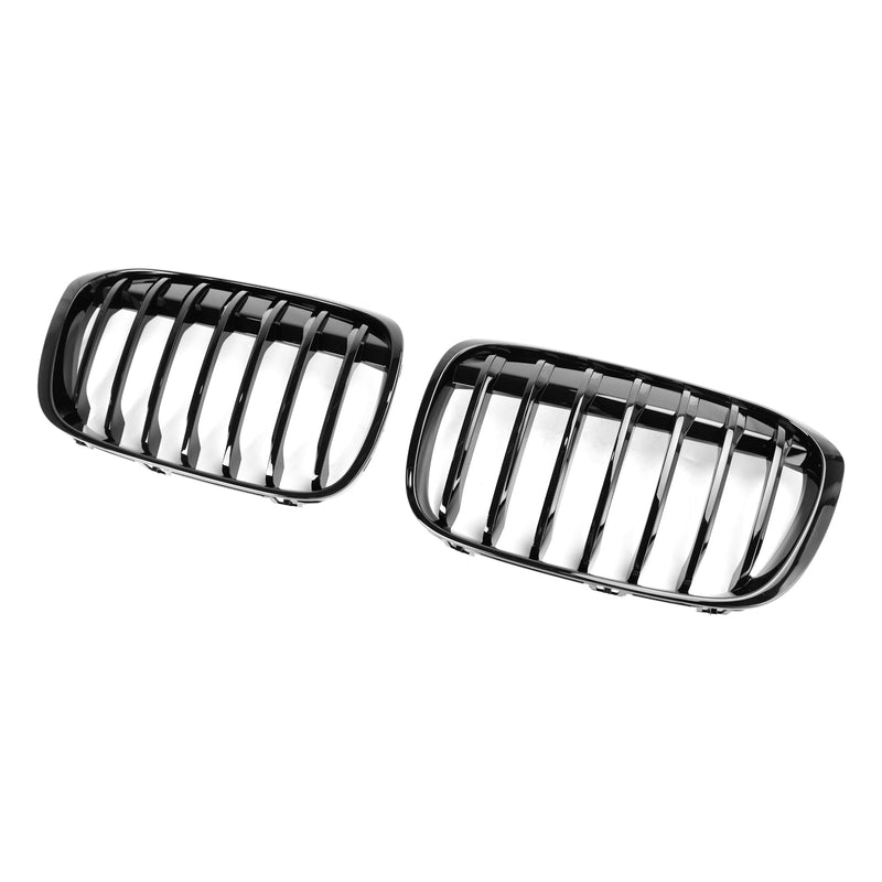 2016-2018 BMW X1 F48 F49 Gloss Black Front Nyre Grill sett med 2