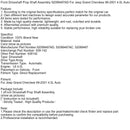 1999-2001 Jeep Grand Cherokee 4.0L Vordere Antriebswelle Propellerwelle Montage 52099497AD