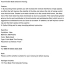 2024-2025 BMW R1300GS Front Fender Beak Extension Fairing