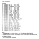 Vorne Fußraste Fussrasten für YAMAHA MT-10 MT-09 MT-07 MT-03 MT-25 XSR 700 900