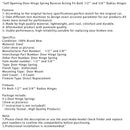 Itseaukeavan oven saranat jousipalautuksella, molempien saranoiden säde 1/2"&quot;sekä 5/&quot;8"&quot;