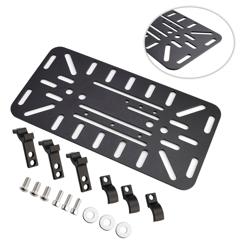 Universeller symmetrischer Seiten-Satteltaschen-Montagehalterungssatz Schwarz für Motorräder