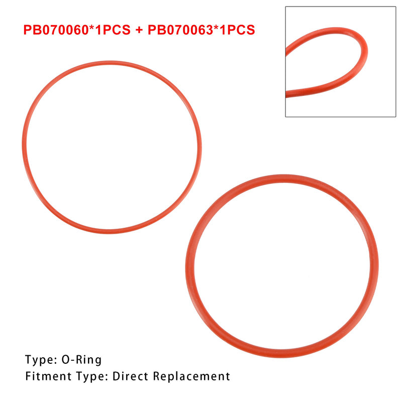 PB070060 (A)、 PB070063 (D) O-Ring-Set für Brennerbasis, 2 Stück