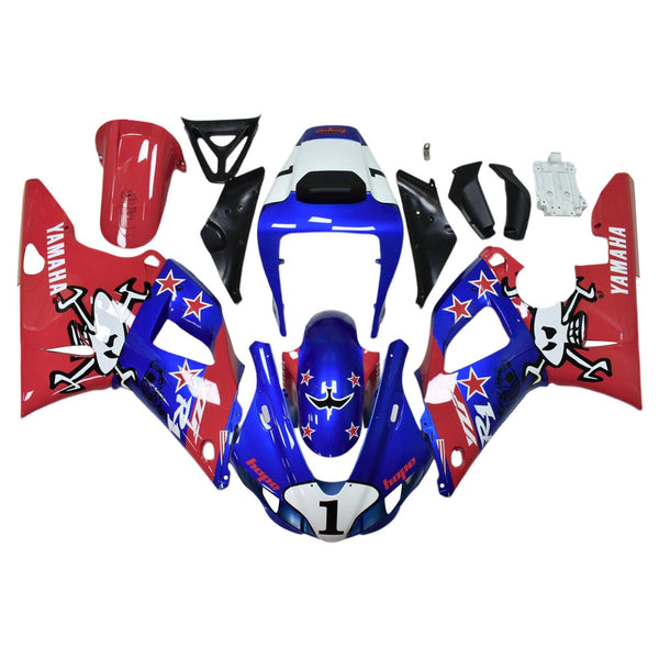 1998-1999 Yamaha YZF-R1 injeksjonskinnesett kroppsplast ABS