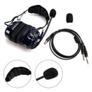 Fone de ouvido com cancelamento de ruído piloto 6,3/5,2 mm GA Plug Universal Fit para aviões