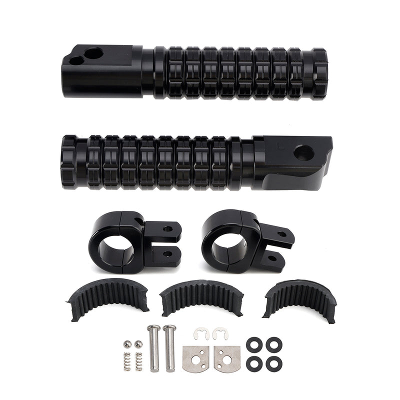 Universella fotstöd framtill, lämpliga för motorcyklar med 1,25-tums styrförare