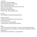 2025 BMW X3 Tri-Color ABS Front Kidney Grille Insert Trims Clip