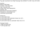 Fog Light Lamp Bezel Cover Right Passenger Side 22936427 For GMC Yukon 2015-2020