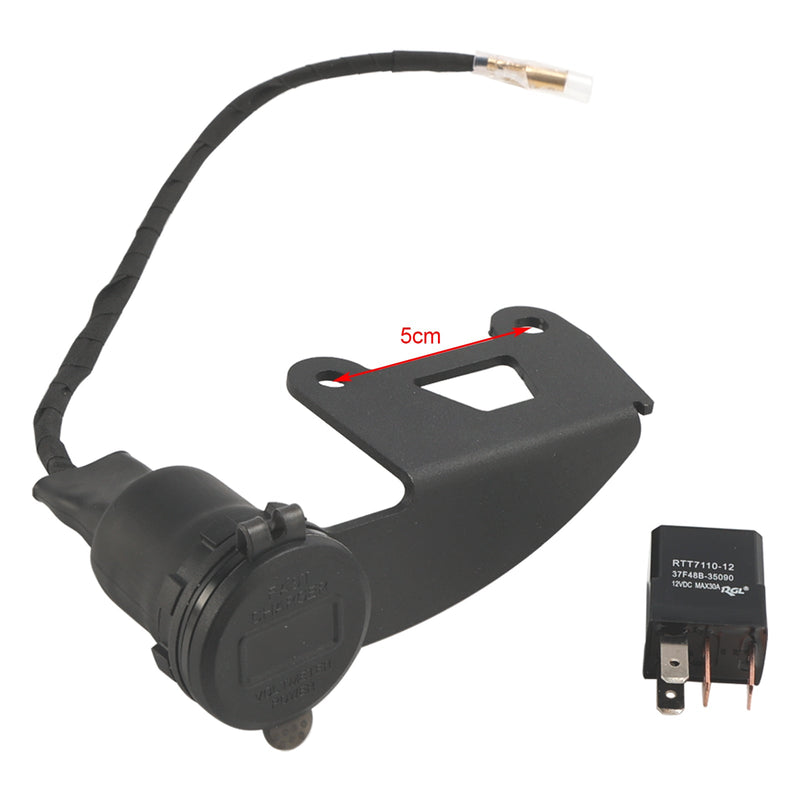 2022-2024 Honda Rebel CMX300 CMX500 12V lader USB+C Type Rask