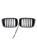 2018-2021 För BMW X4 G02 Pre-Facelift Front Kidney Mesh Grill Gloss Black 51138469960