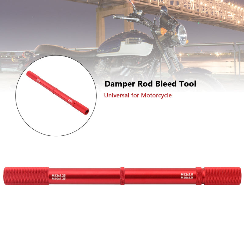 Universal Motorsykkel Fork Bleed Tool Diy Suspension Reparasjon Demper Rod