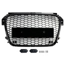 Glans sort front bikakestøtfangergrill for Audi A1 S1 2010-2014